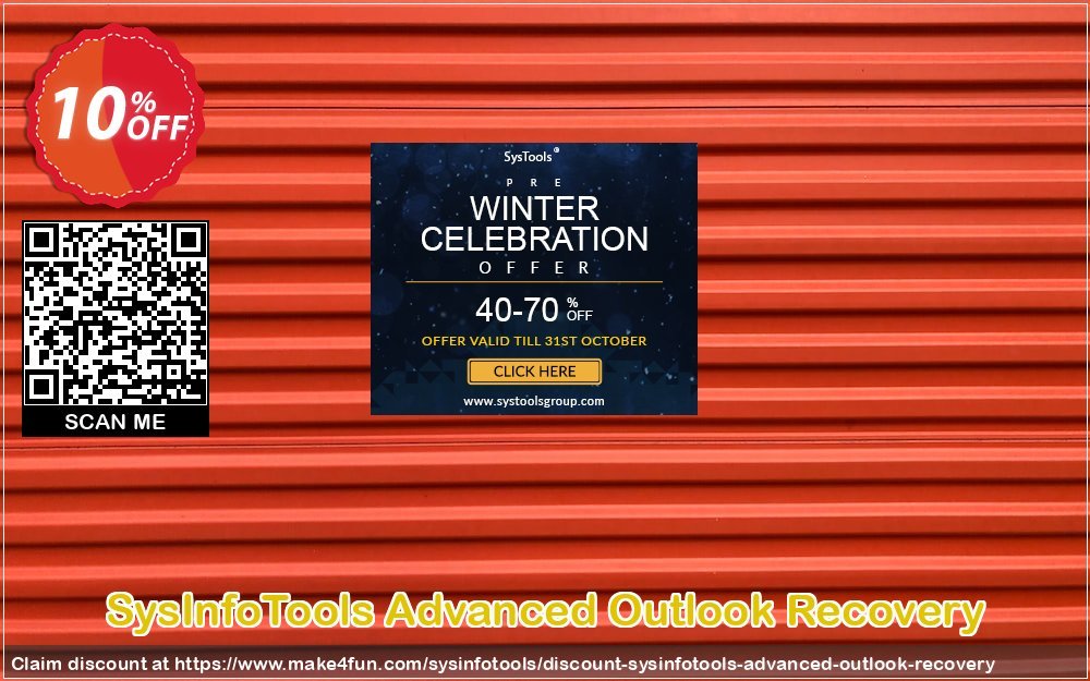Sysinfotools Advanced Outlook Recovery coupon codes for Bike Commute Day with 15% OFF, May 2025 - Make4fun