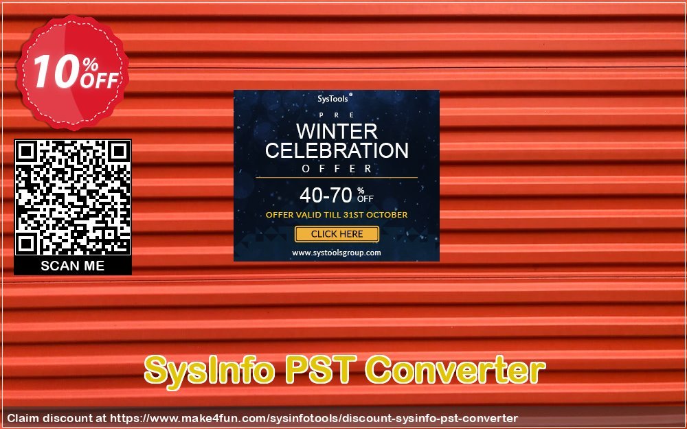 Sysinfo Pst Converter coupon codes for Mom's Special Day with 15% OFF, May 2025 - Make4fun