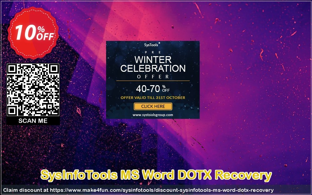 Sysinfotools Ms Word Dotx Recovery coupon codes for Mom's Day with 15% OFF, May 2025 - Make4fun