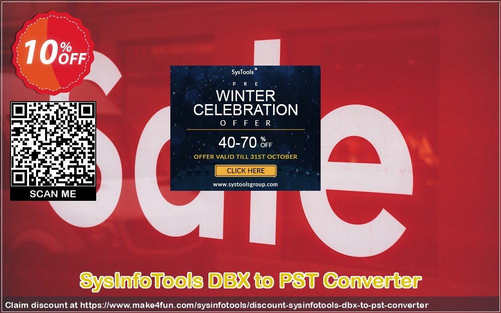 Sysinfotools Dbx To Pst Converter coupon codes for Teacher Appreciation with 35% OFF, May 2025 - Make4fun