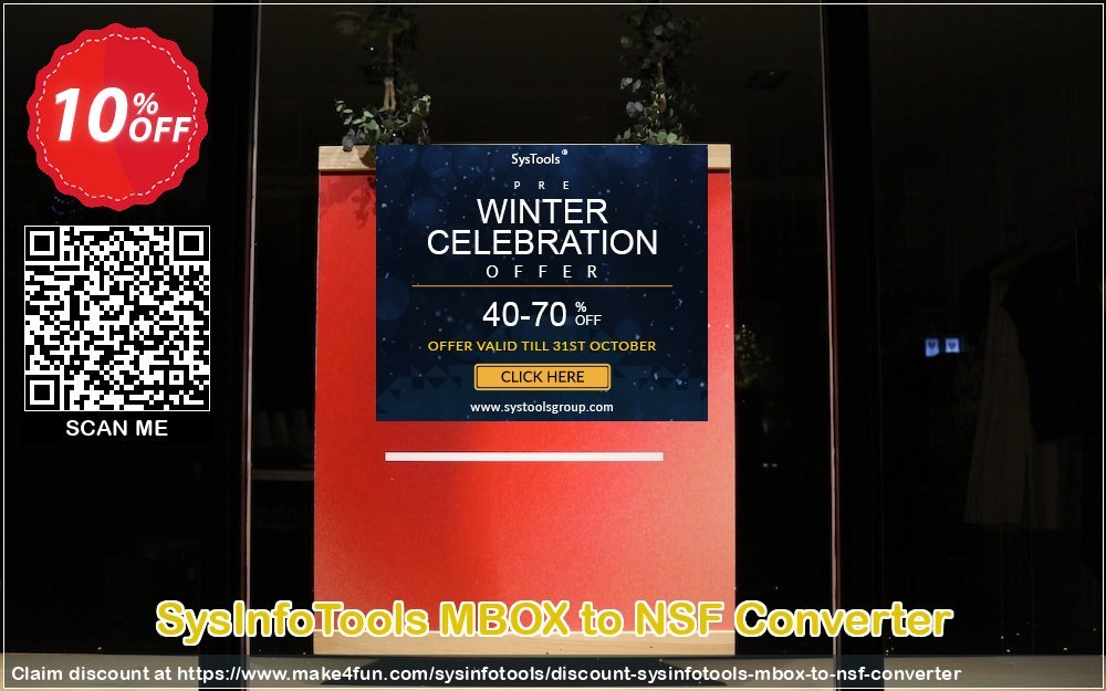Sysinfotools Mbox To Nsf Converter coupon codes for Mom's Day with 35% OFF, May 2025 - Make4fun