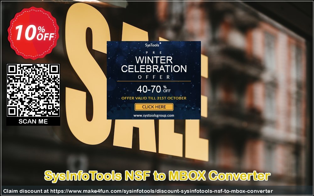 Sysinfotools Nsf To Mbox Converter coupon codes for Mom's Day with 35% OFF, May 2025 - Make4fun