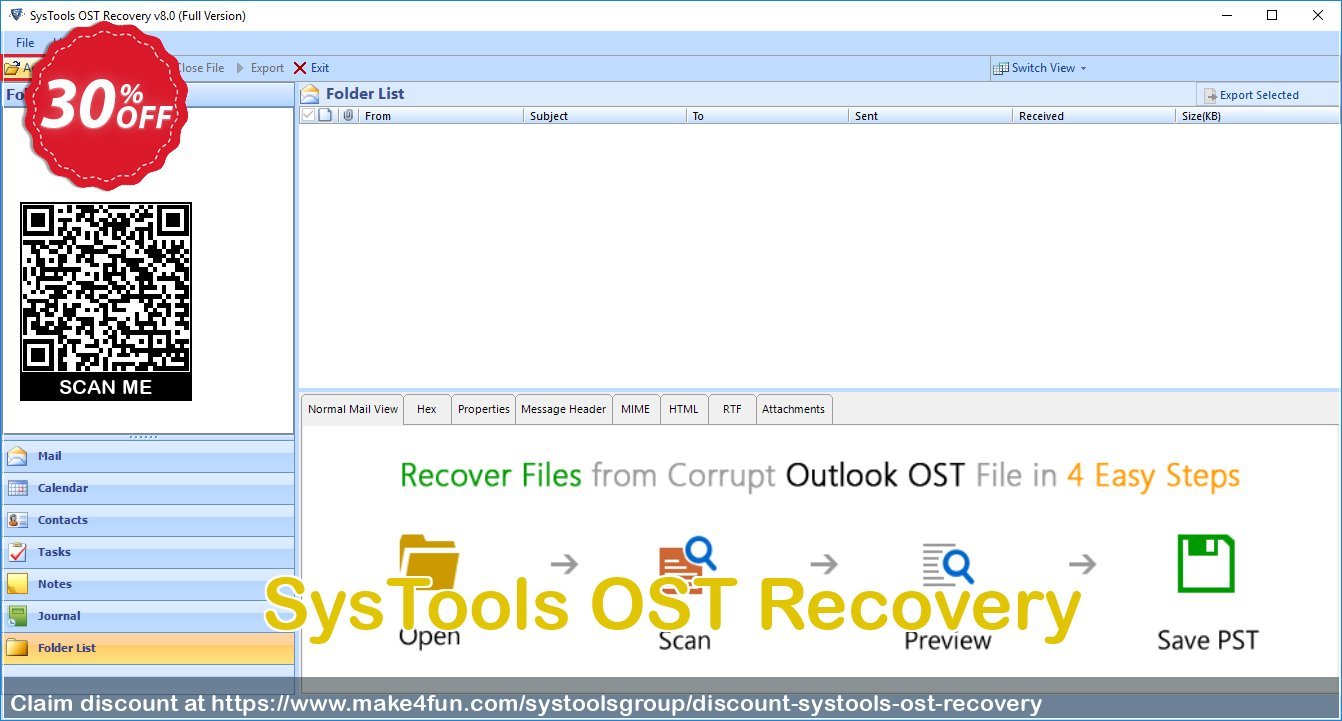 Systools Ost Recovery coupon codes for May Celebrations with 55% OFF, May 2025 - Make4fun