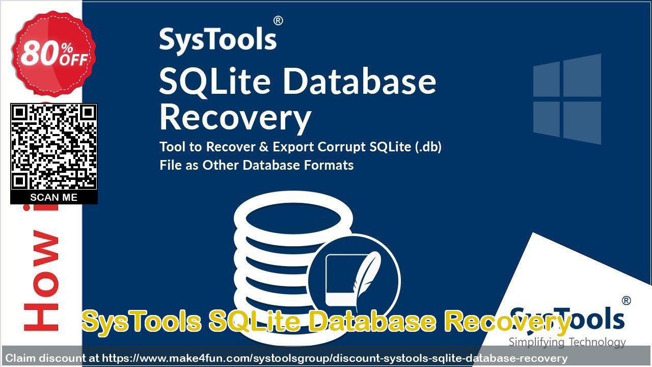Systools Sqlite Database Recovery coupon codes for Teacher Appreciation with 85% OFF, May 2025 - Make4fun