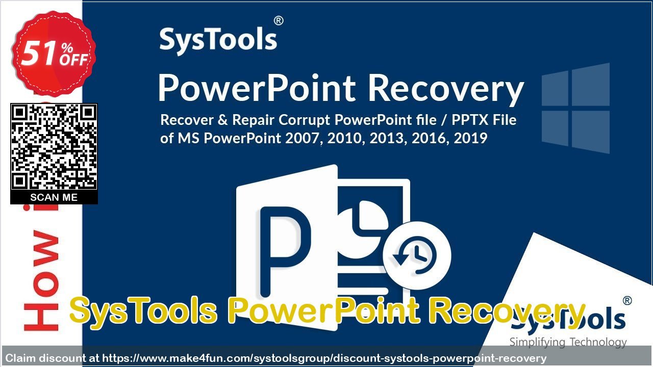 Systools Powerpoint Recovery coupon codes for May Celebrations with 55% OFF, May 2025 - Make4fun