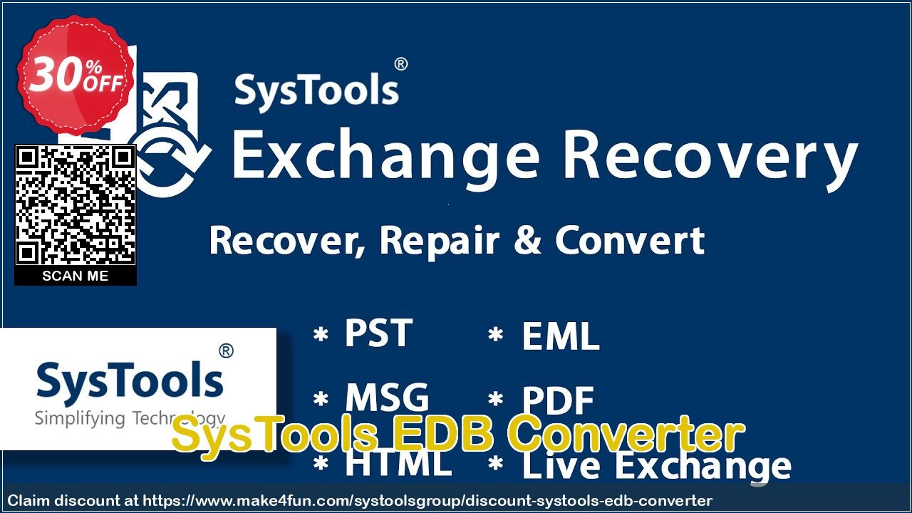 Systools Edb Converter coupon codes for Star Wars Fan Day with 35% OFF, May 2025 - Make4fun