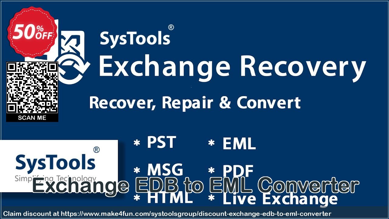 Exchange Edb To Eml Converter coupon codes for Star Wars Fan Day with 55% OFF, May 2025 - Make4fun