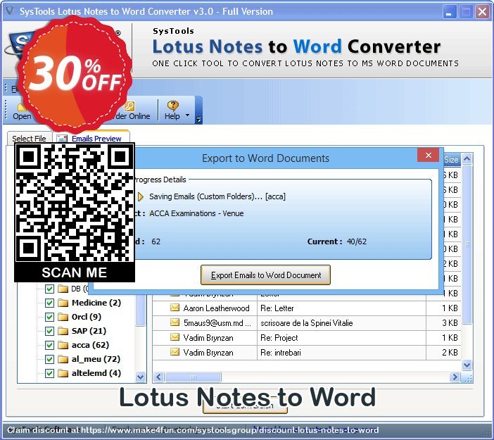 Lotus Notes To Word coupon codes for Teacher Appreciation with 35% OFF, May 2025 - Make4fun