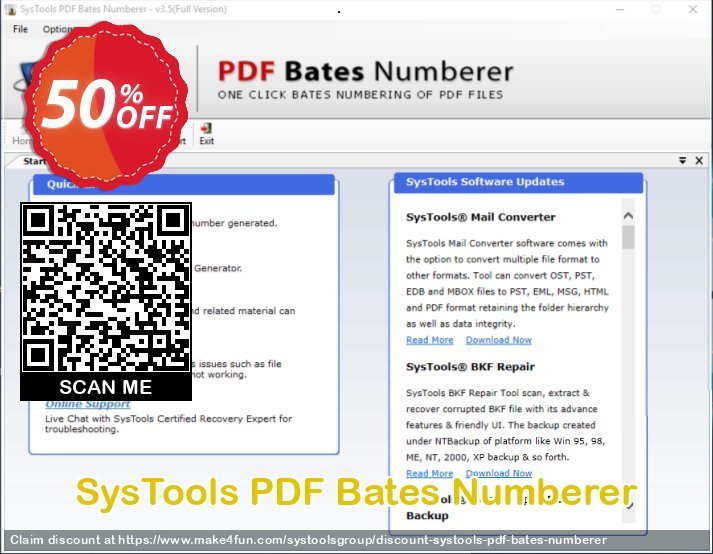 Systools Pdf Bates Numberer coupon codes for Mom's Day with 55% OFF, May 2025 - Make4fun