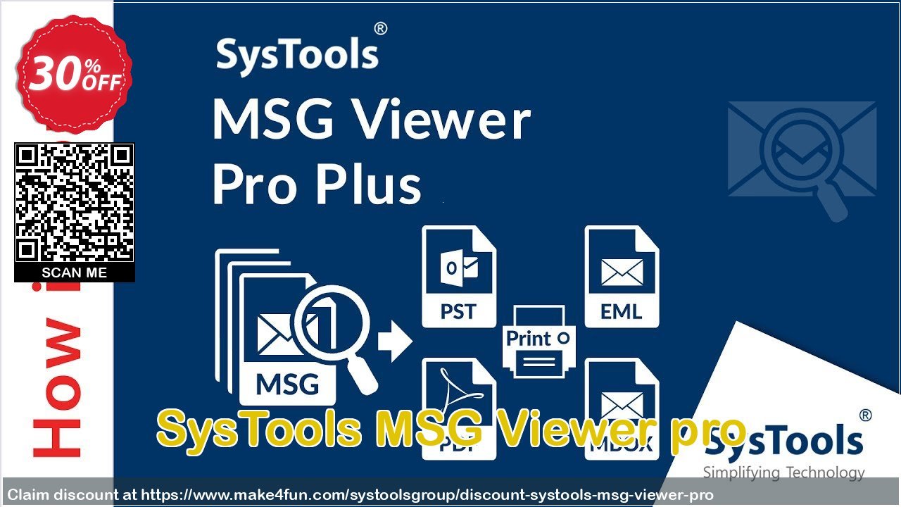 Systools Msg Viewer Pro coupon codes for Mom's Special Day with 55% OFF, May 2025 - Make4fun