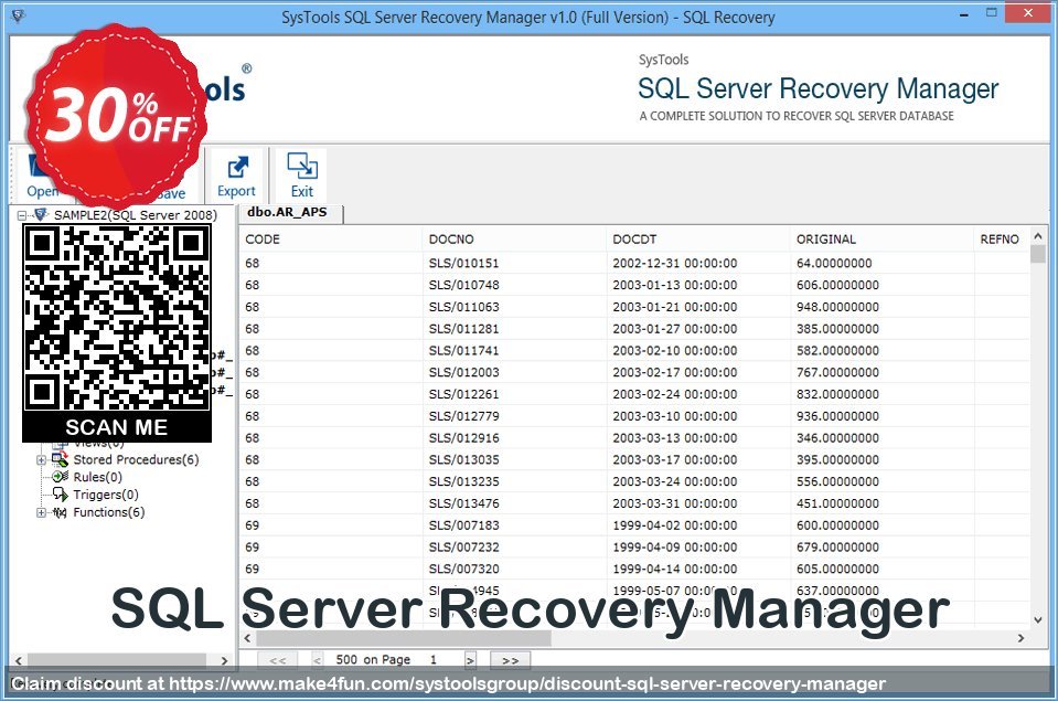 Sql Server Recovery Manager coupon codes for Mom's Day with 35% OFF, May 2025 - Make4fun