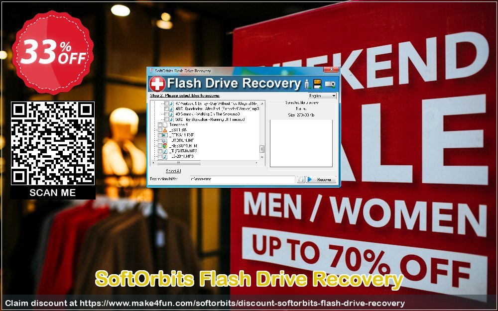 Softorbits Flash Drive Recovery coupon codes for Mom's Day with 35% OFF, May 2025 - Make4fun