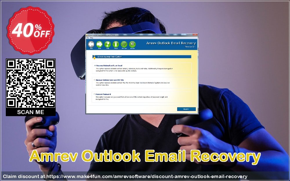 Amrev Outlook Email Recovery coupon codes for May Celebrations with 45% OFF, May 2025 - Make4fun