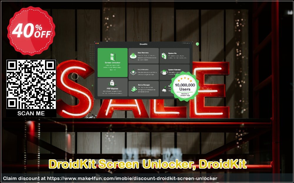Droidkit Screen Unlocker coupon codes for Bike Commute Day with 65% OFF, May 2025 - Make4fun