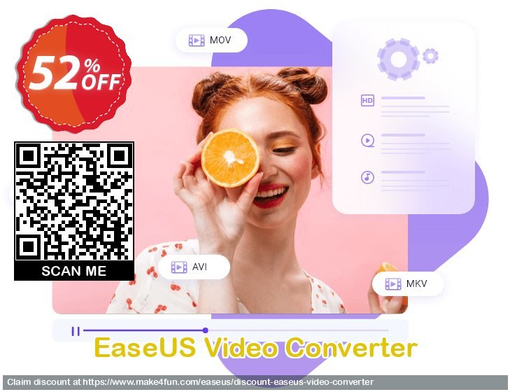 Easeus video converter coupon codes for Mom's Day with 55% OFF, May 2024 - Make4fun