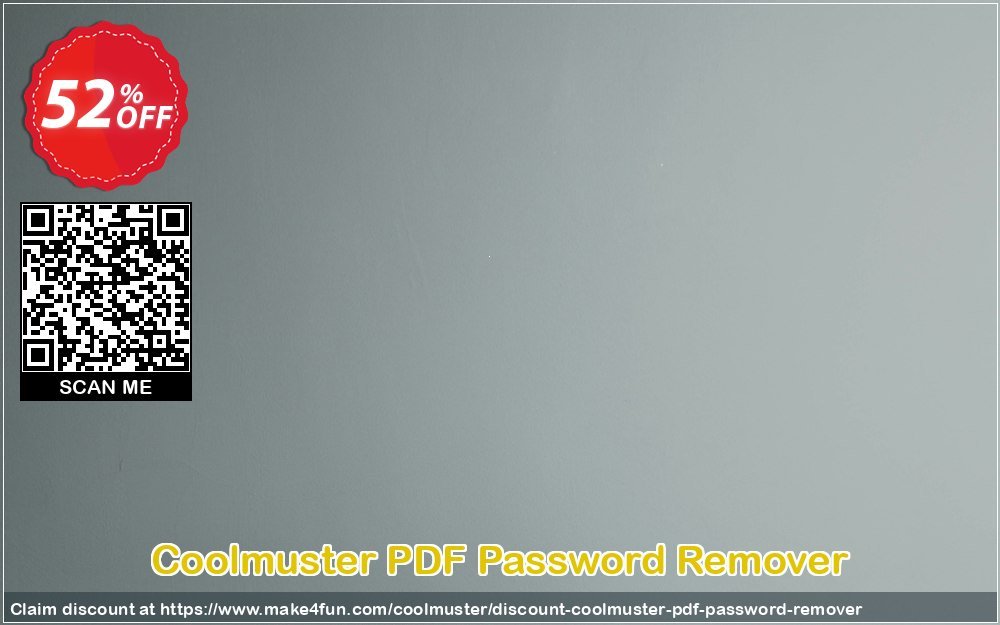 Coolmuster pdf password remover coupon codes for Mom's Day with 55% OFF, May 2024 - Make4fun