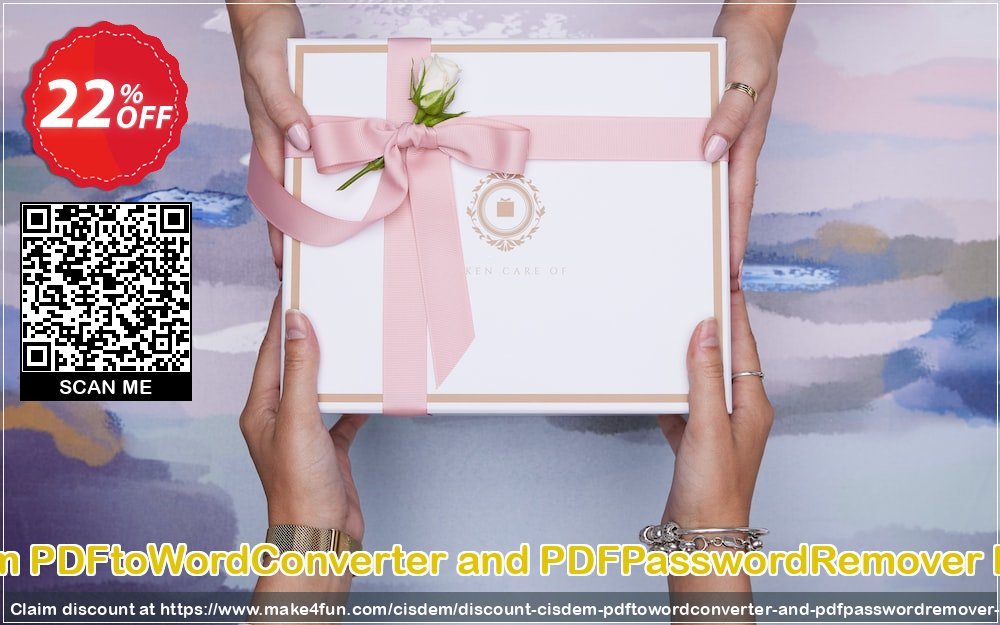 Cisdem Pdftowordconverter And Pdfpasswordremover Bundle coupon codes for Mom's Day with 25% OFF, May 2025 - Make4fun