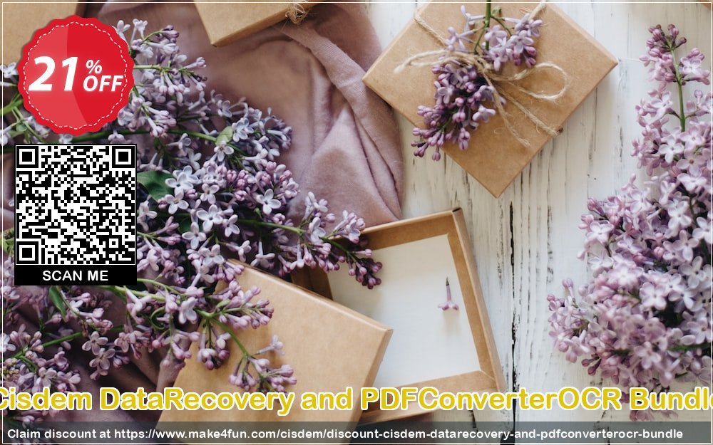 Cisdem datarecovery and pdfconverterocr bundle coupon codes for Mom's Day with 25% OFF, May 2024 - Make4fun