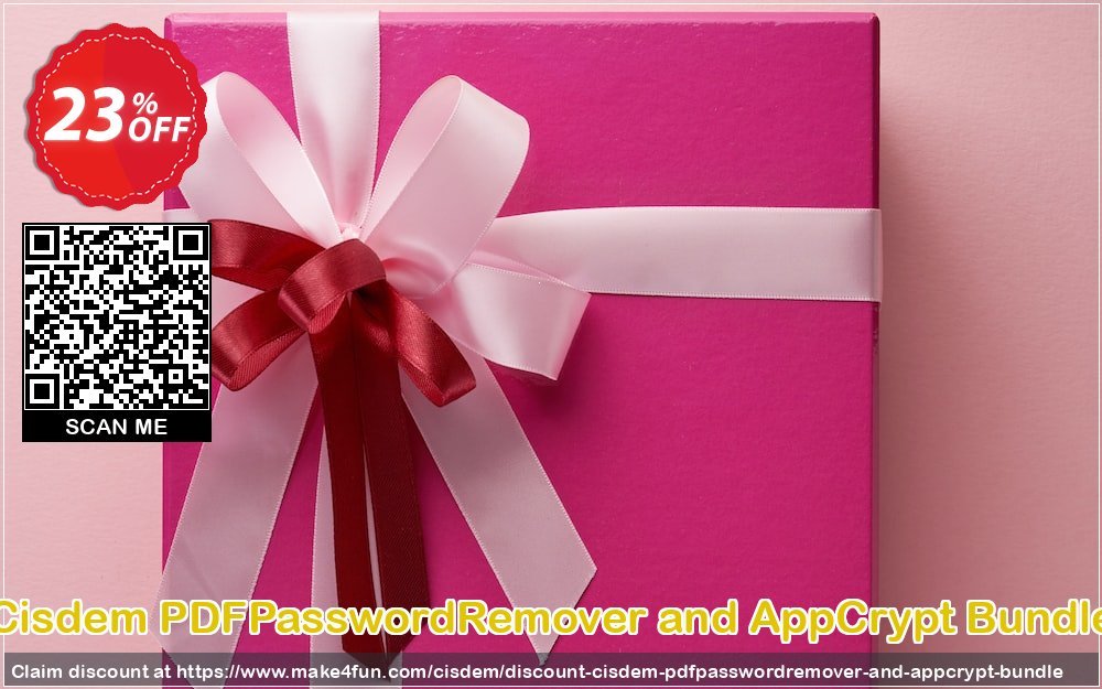 Cisdem pdfpasswordremover and appcrypt bundle coupon codes for Mom's Special Day with 25% OFF, May 2024 - Make4fun