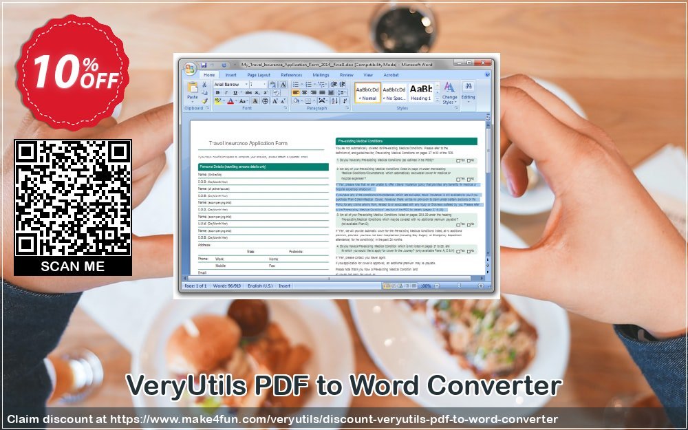 Veryutils Pdf To Word Converter coupon codes for Bike Commute Day with 15% OFF, May 2025 - Make4fun