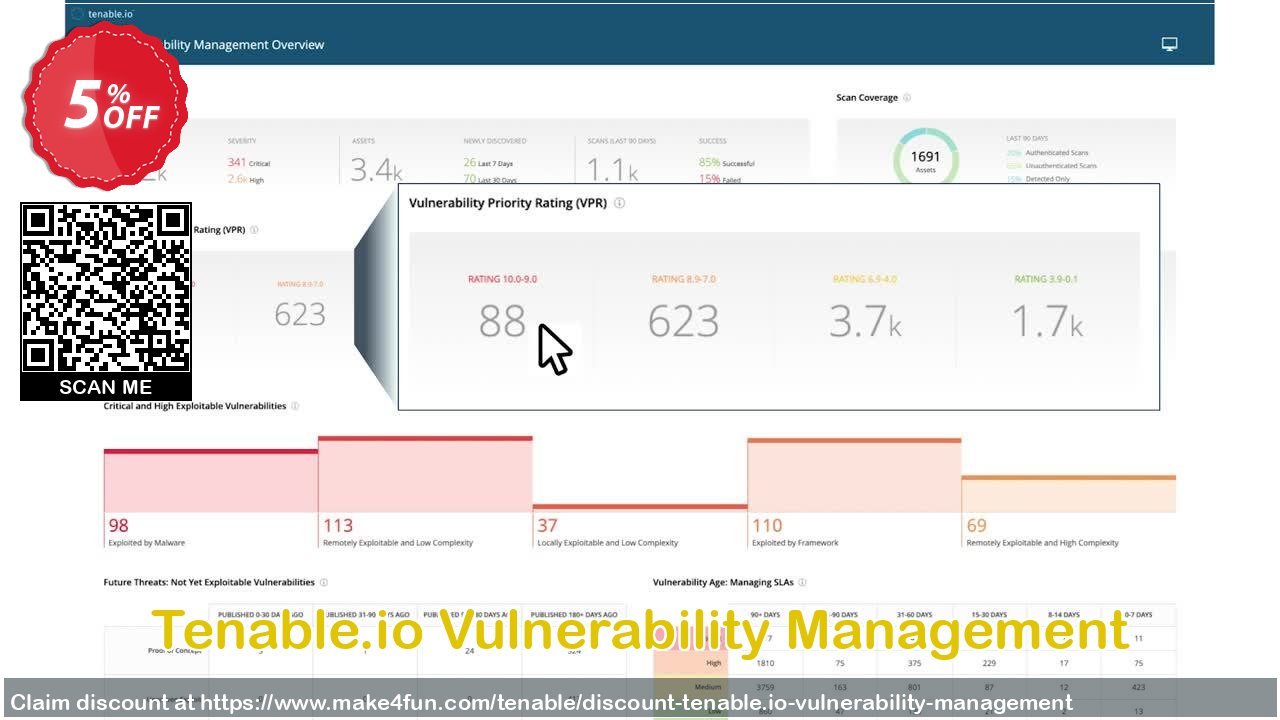 Tenable.io Vulnerability Management coupon codes for May Celebrations with 30% OFF, May 2025 - Make4fun