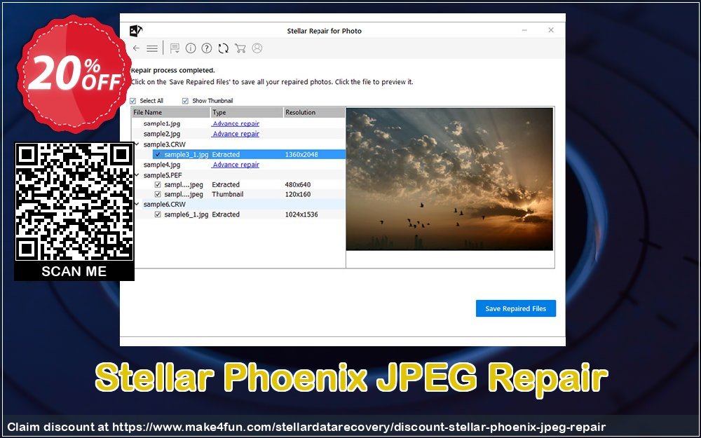 Stellar Phoenix Jpeg Repair coupon codes for Mom's Day with 25% OFF, May 2025 - Make4fun
