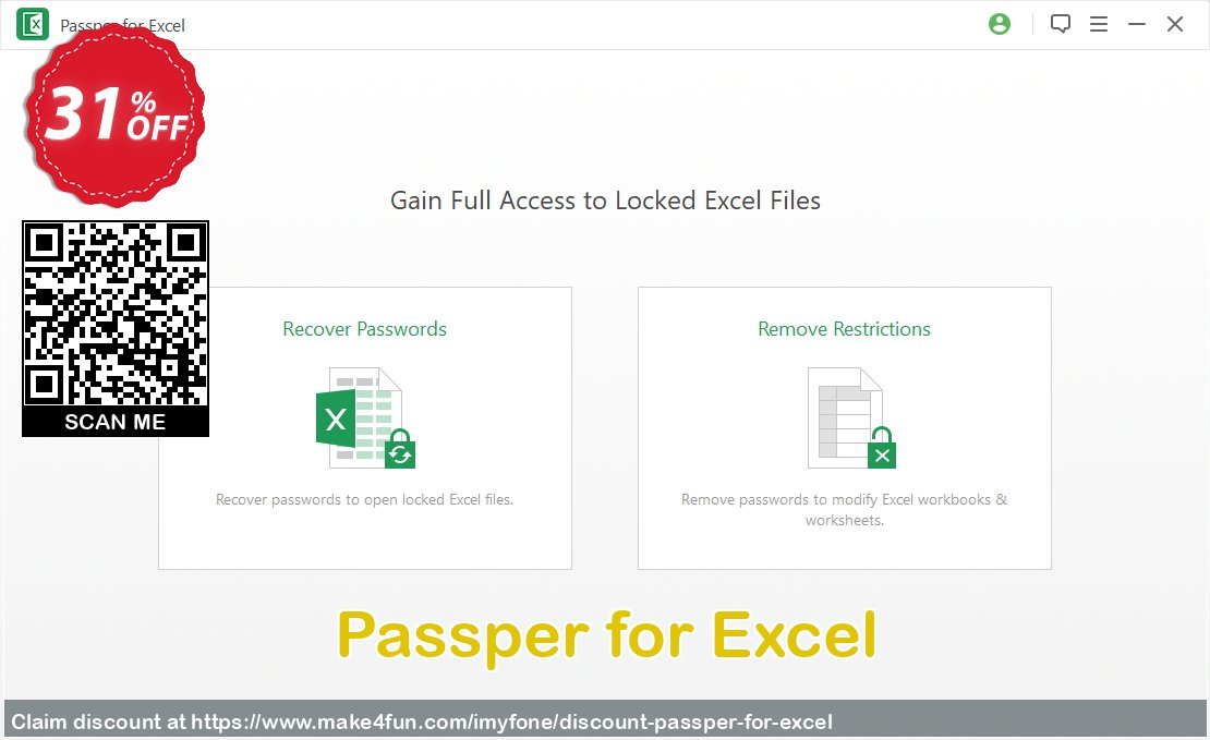 Passper For Excel coupon codes for Bike Commute Day with 35% OFF, May 2025 - Make4fun