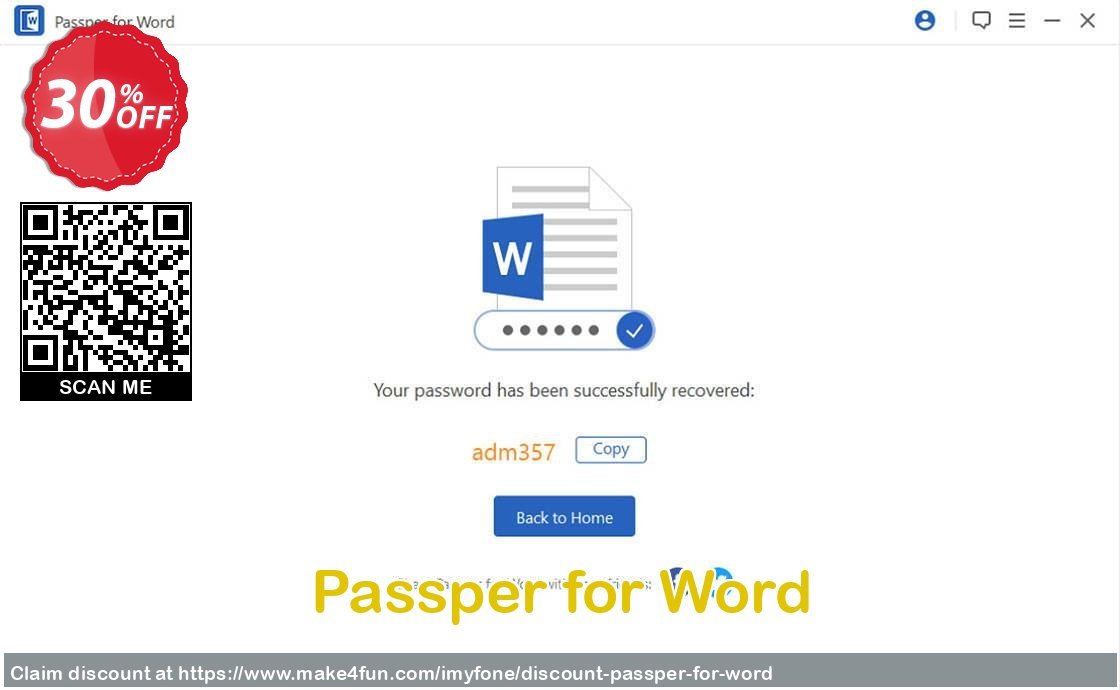 Passper for word coupon codes for Mom's Day with 35% OFF, May 2024 - Make4fun