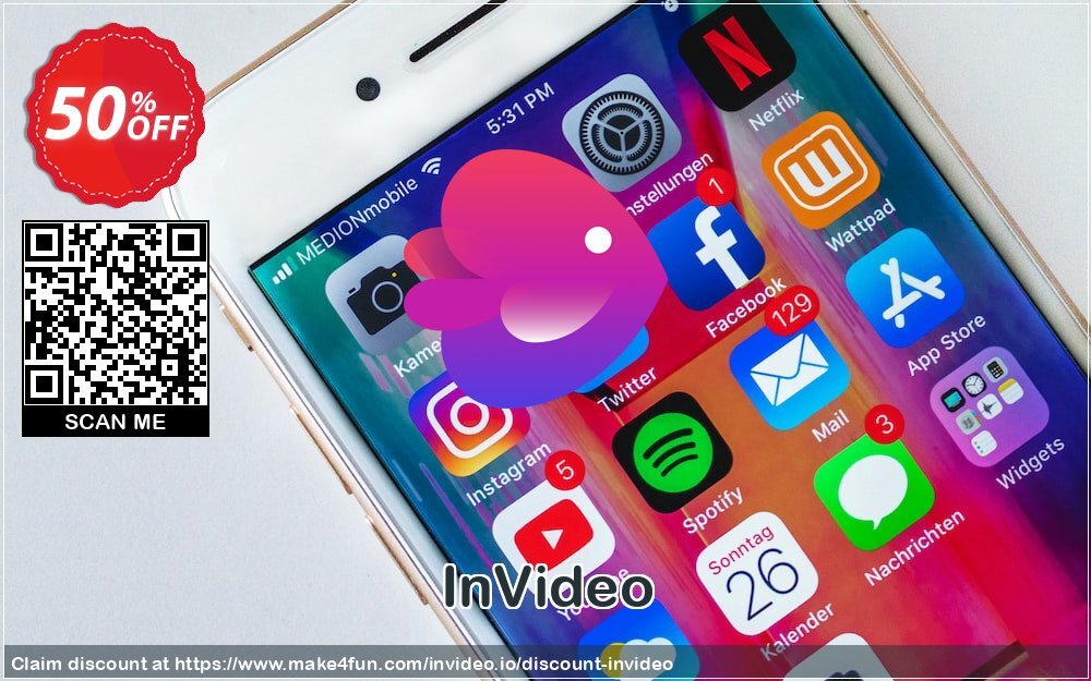 Invideo.io Coupon discount, offer to 2024 Mom's Day