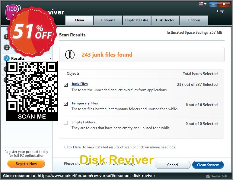 Disk reviver coupon codes for Mom's Special Day with 55% OFF, May 2024 - Make4fun