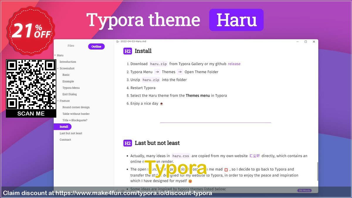 Typora.io Coupon discount, offer to 2025 Foolish Delights