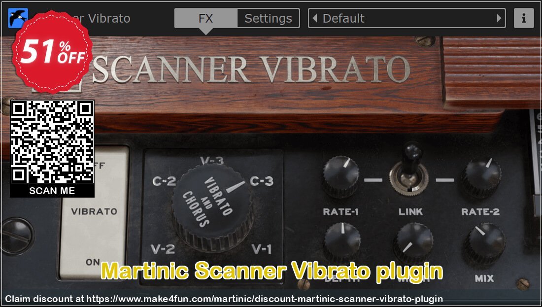 Martinic Scanner Vibrato Plugin coupon codes for Bike Commute Day with 55% OFF, May 2025 - Make4fun