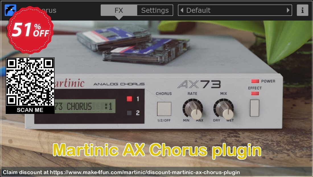 Martinic Ax Chorus Plugin coupon codes for Space Day with 55% OFF, May 2025 - Make4fun