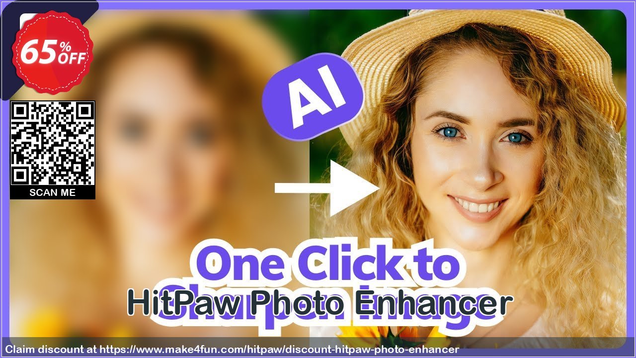 Hitpaw photo enhancer coupon codes for May Celebrations with 70% OFF, May 2024 - Make4fun