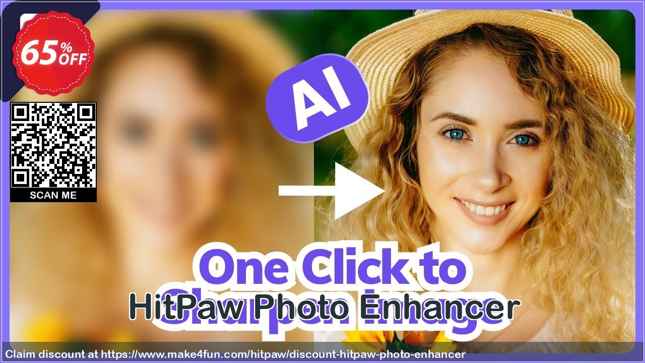 Hitpaw Photo Enhancer coupon codes for May Celebrations with 70% OFF, May 2025 - Make4fun