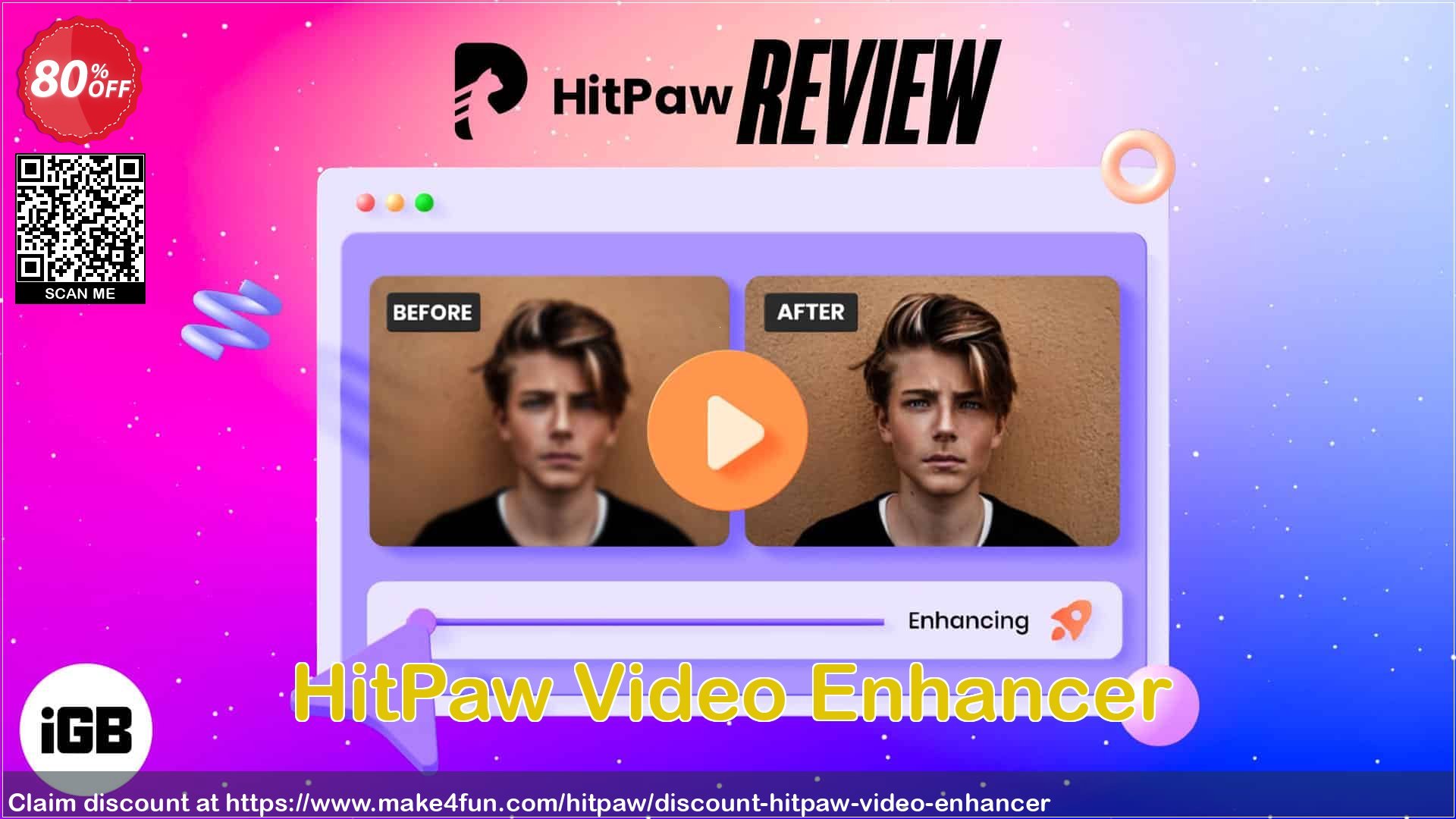 Hitpaw video enhancer coupon codes for May Celebrations with 85% OFF, May 2024 - Make4fun