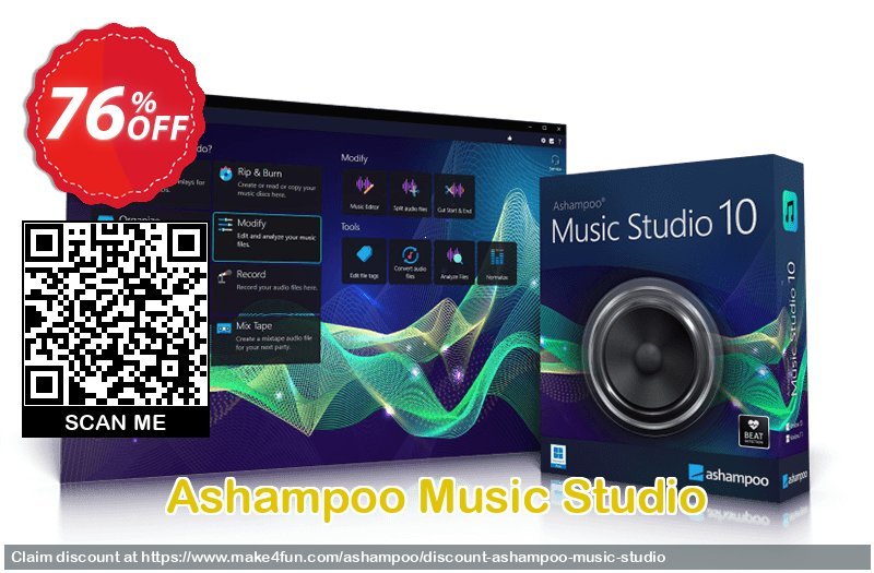 Ashampoo music studio coupon codes for Fool's Fun with 80% OFF, May 2024 - Make4fun