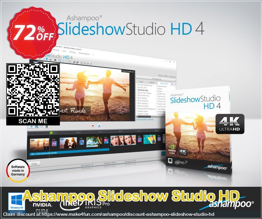 Ashampoo Slideshow Studio Hd coupon codes for May Celebrations with 75% OFF, May 2025 - Make4fun