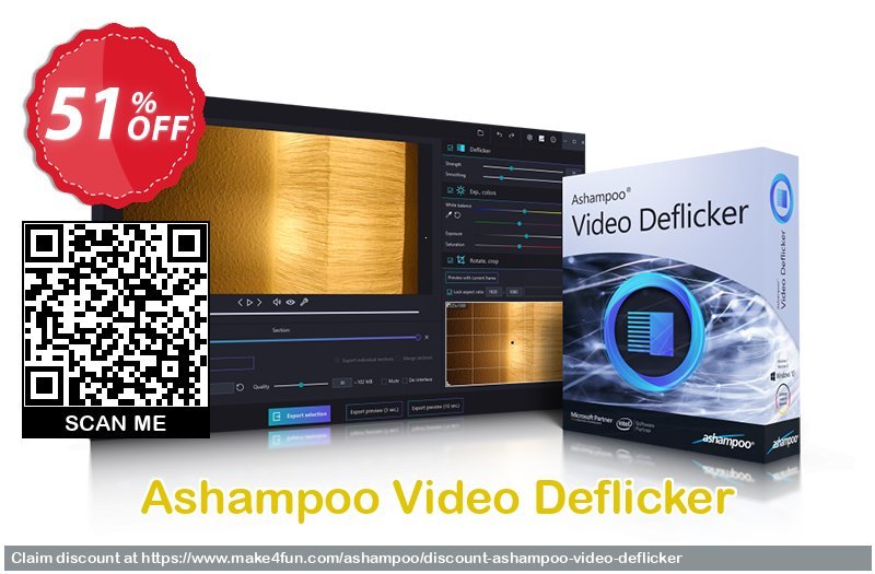 Ashampoo Video Deflicker coupon codes for Bike Commute Day with 55% OFF, May 2025 - Make4fun