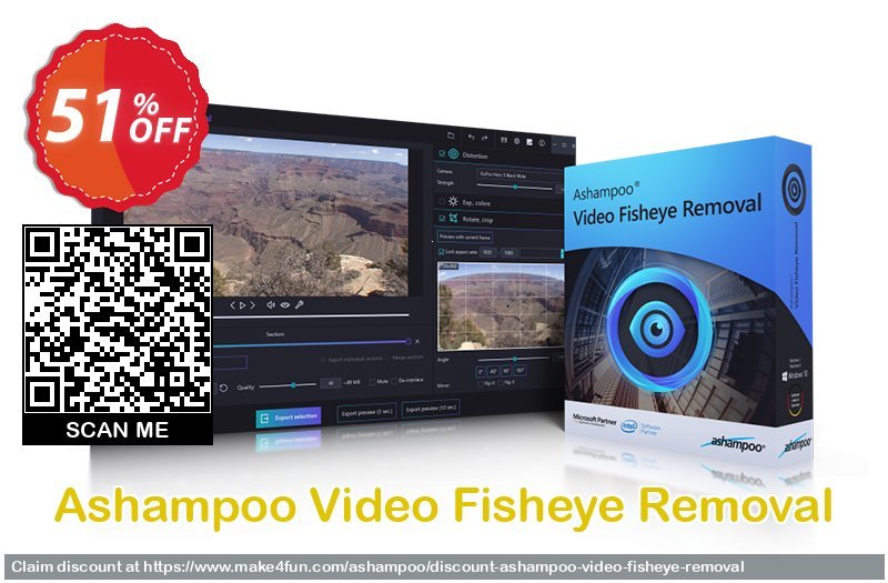 Ashampoo video fisheye removal coupon codes for Mom's Special Day with 55% OFF, May 2024 - Make4fun