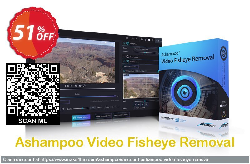 Ashampoo Video Fisheye Removal coupon codes for Mom's Special Day with 55% OFF, May 2025 - Make4fun