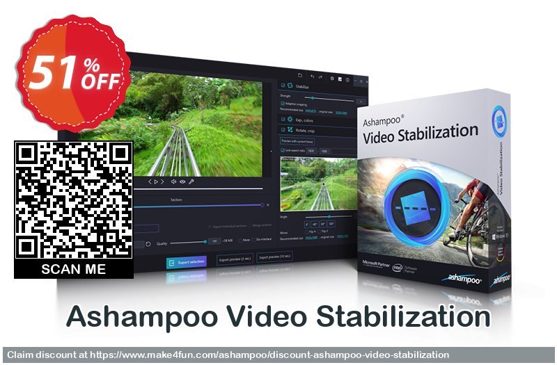 Ashampoo Video Stabilization coupon codes for May Celebrations with 55% OFF, May 2025 - Make4fun