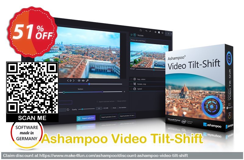 Ashampoo video tilt shift coupon codes for Mom's Day with 55% OFF, May 2024 - Make4fun