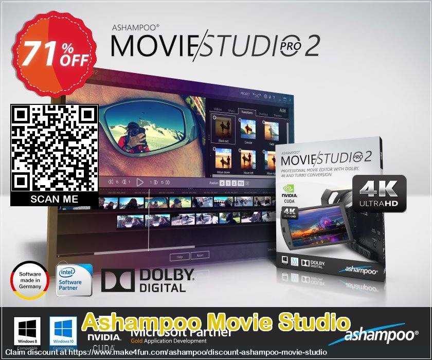 Ashampoo Movie Studio coupon codes for May Celebrations with 75% OFF, May 2025 - Make4fun