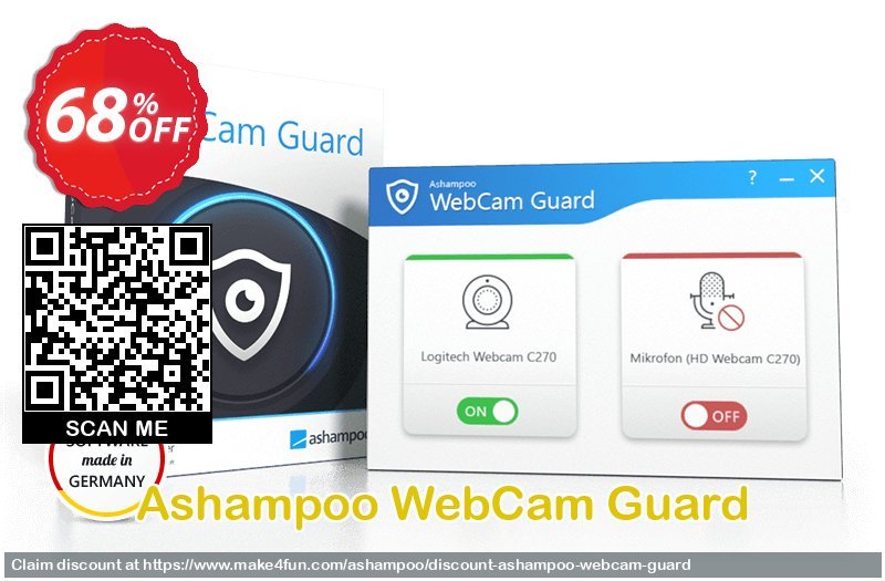 Ashampoo Webcam Guard coupon codes for Fool's Fun with 70% OFF, April 2025 - Make4fun