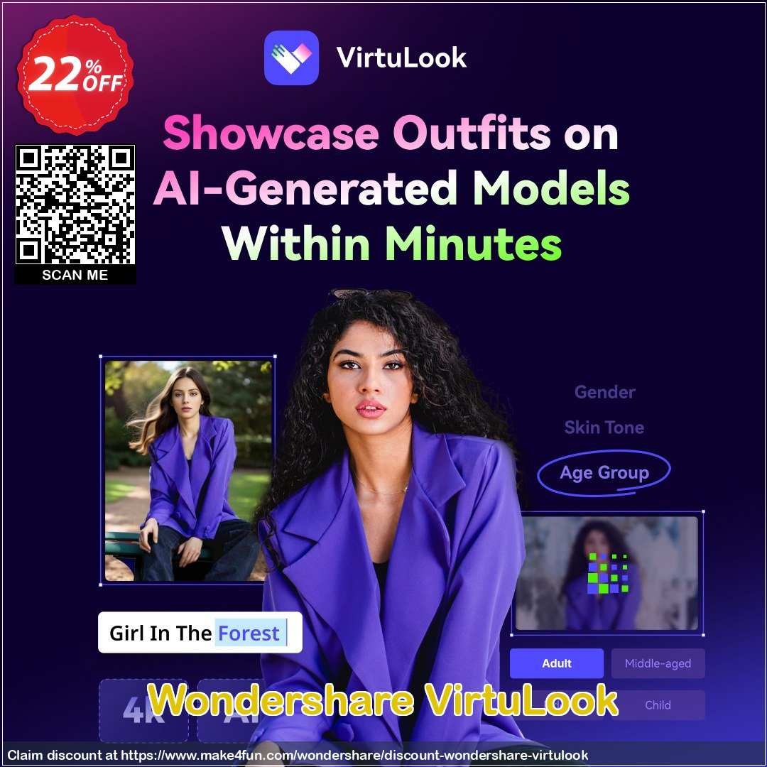 Wondershare Virtulook coupon codes for May Celebrations with 40% OFF, May 2025 - Make4fun