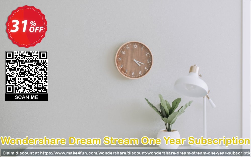 Wondershare dream stream one year subscription coupon codes for Mom's Day with 35% OFF, May 2024 - Make4fun