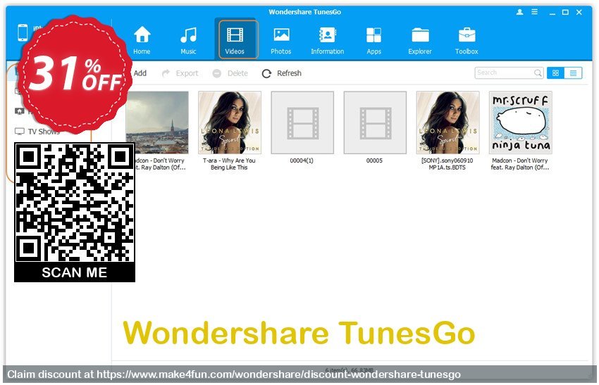Wondershare tunesgo coupon codes for Mom's Day with 35% OFF, May 2024 - Make4fun