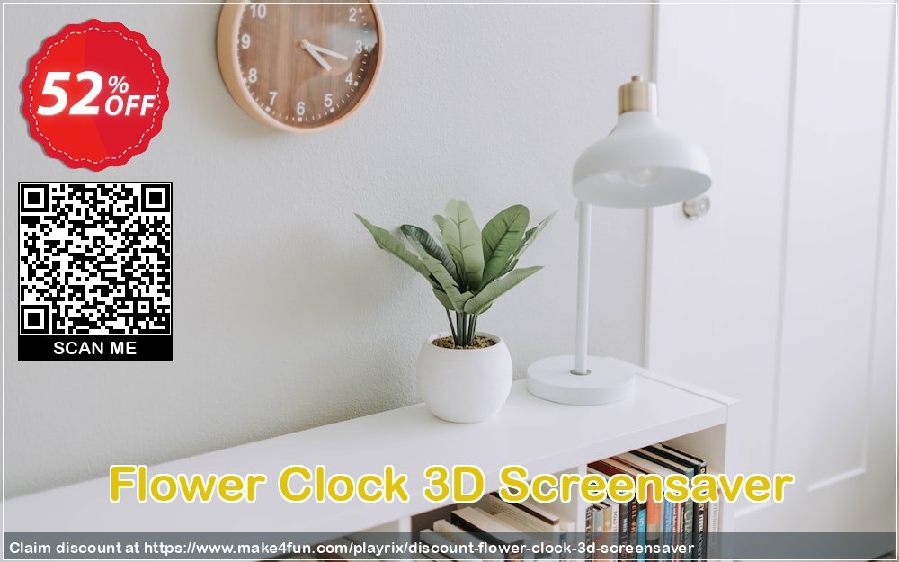 Flower Clock 3d Screensaver coupon codes for Mom's Special Day with 55% OFF, May 2025 - Make4fun