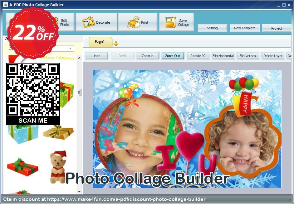 Photo Collage Builder coupon codes for May Celebrations with 25% OFF, May 2025 - Make4fun